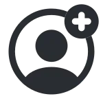 User Cirlce Add SVG Icon